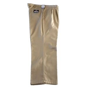 Dockers Signature Khaki Pants Tan 100% Cotton Relaxed Fit Pleated Mens 40x30 NWT